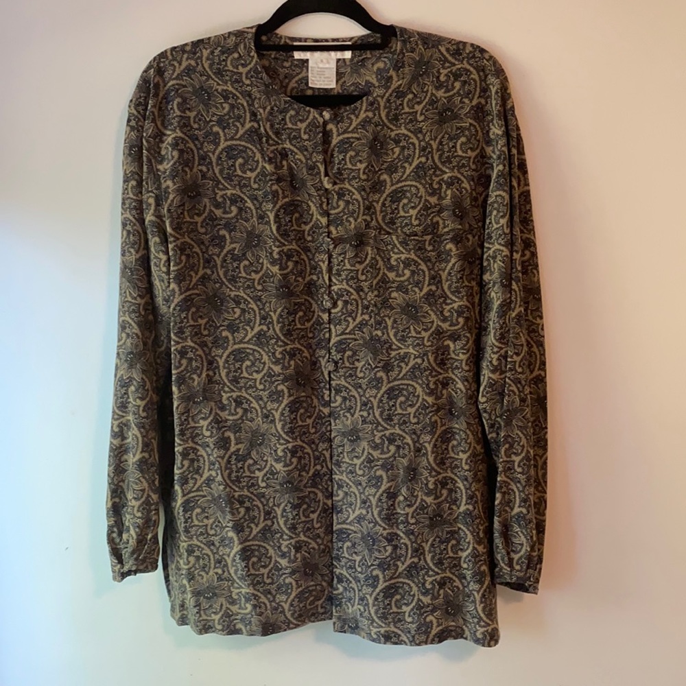 Paisley long sleeve blouse